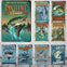 Fishing Rules Metal Tin Sign 7.8in x 11.8in
